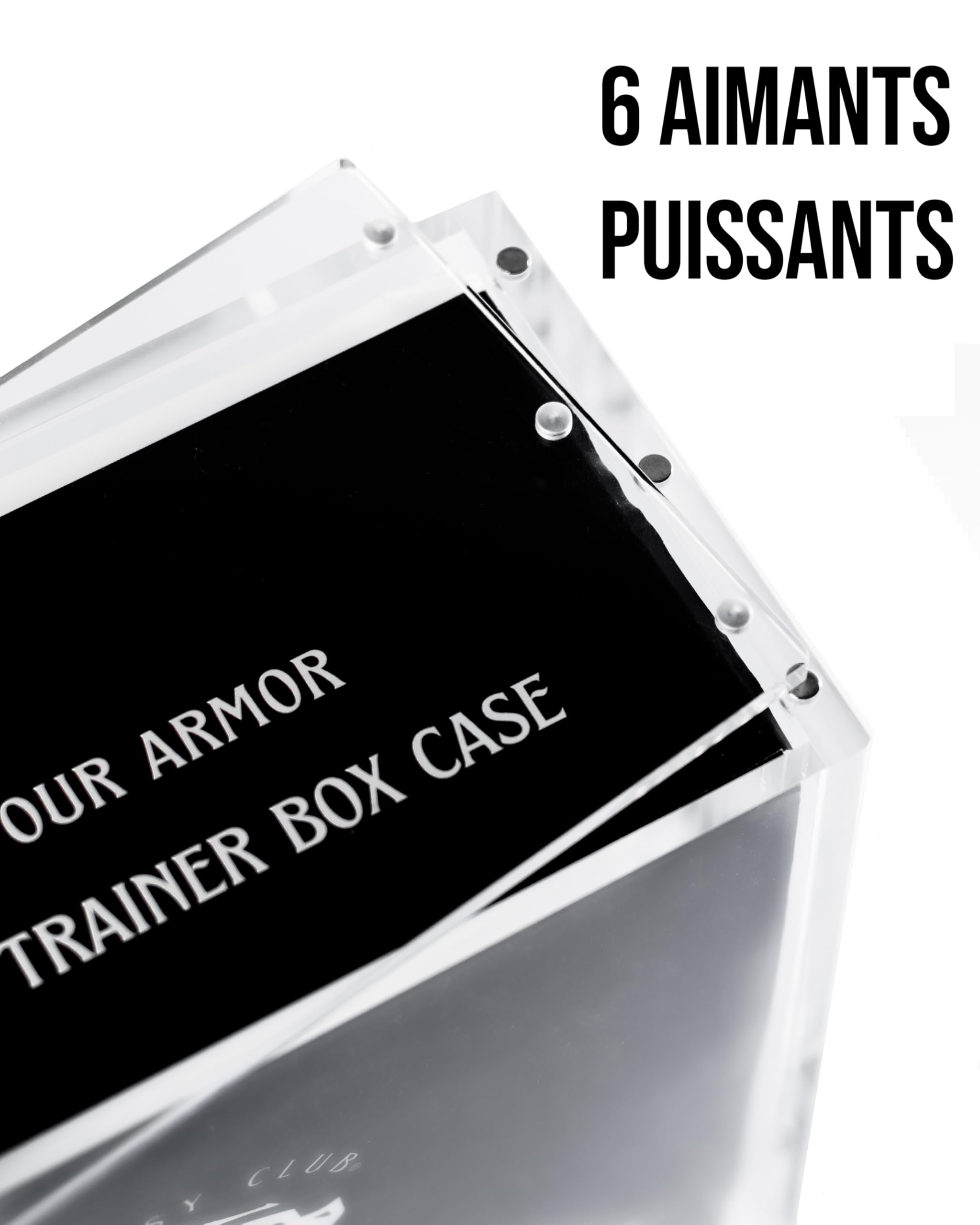FANTASY CLUB | Boîte Acrylique pour Elite Trainer Box – Acrylique ultra épais 8 mm + 5 mm avec aimants puissants et protection UV à 99+% | Valorisez votre collection scellée et gardez vos ETB mint