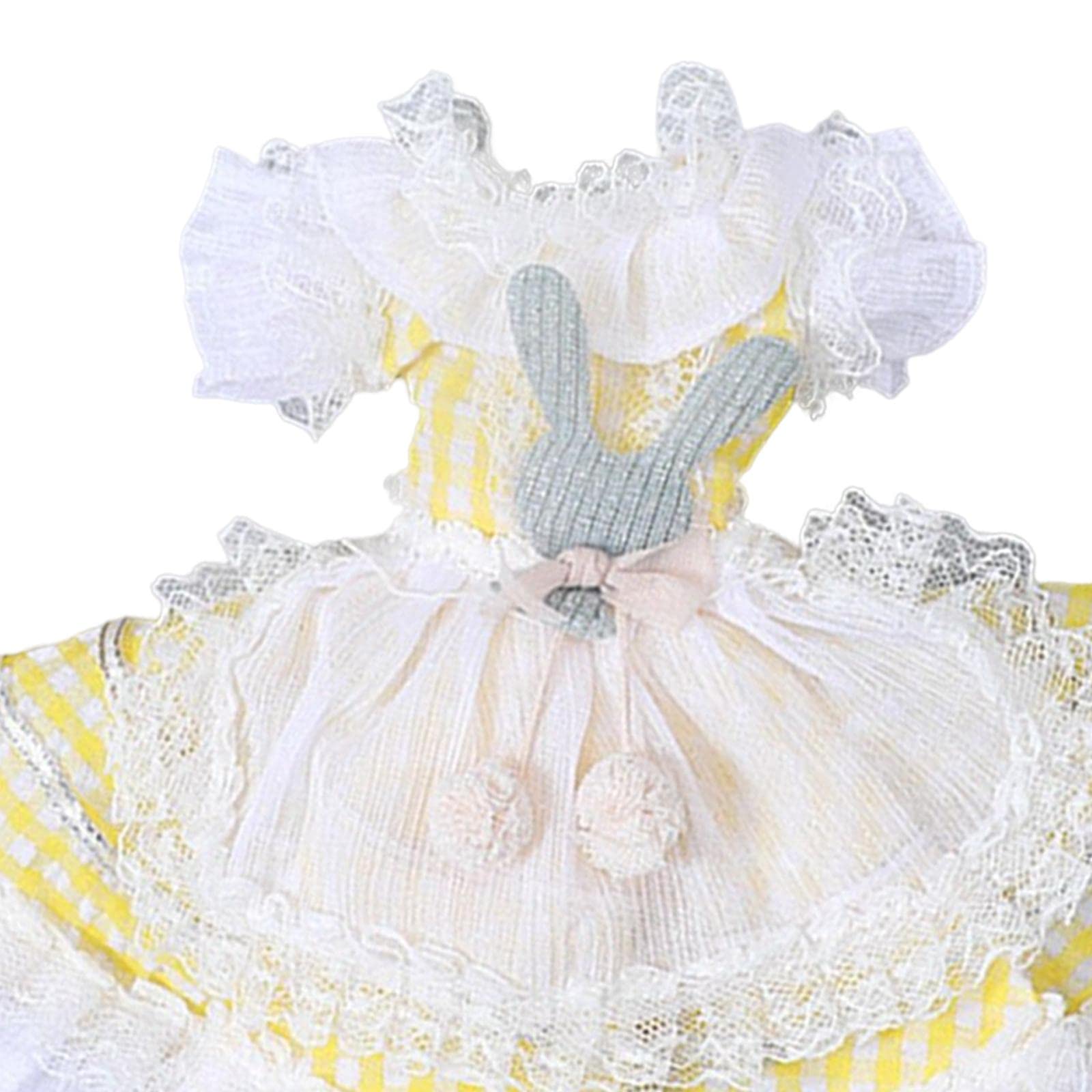 10 Set Puppenkleidung Kleid Kostüme Outfits Kollektionen Mode für 30cm Babypuppe Gelb
