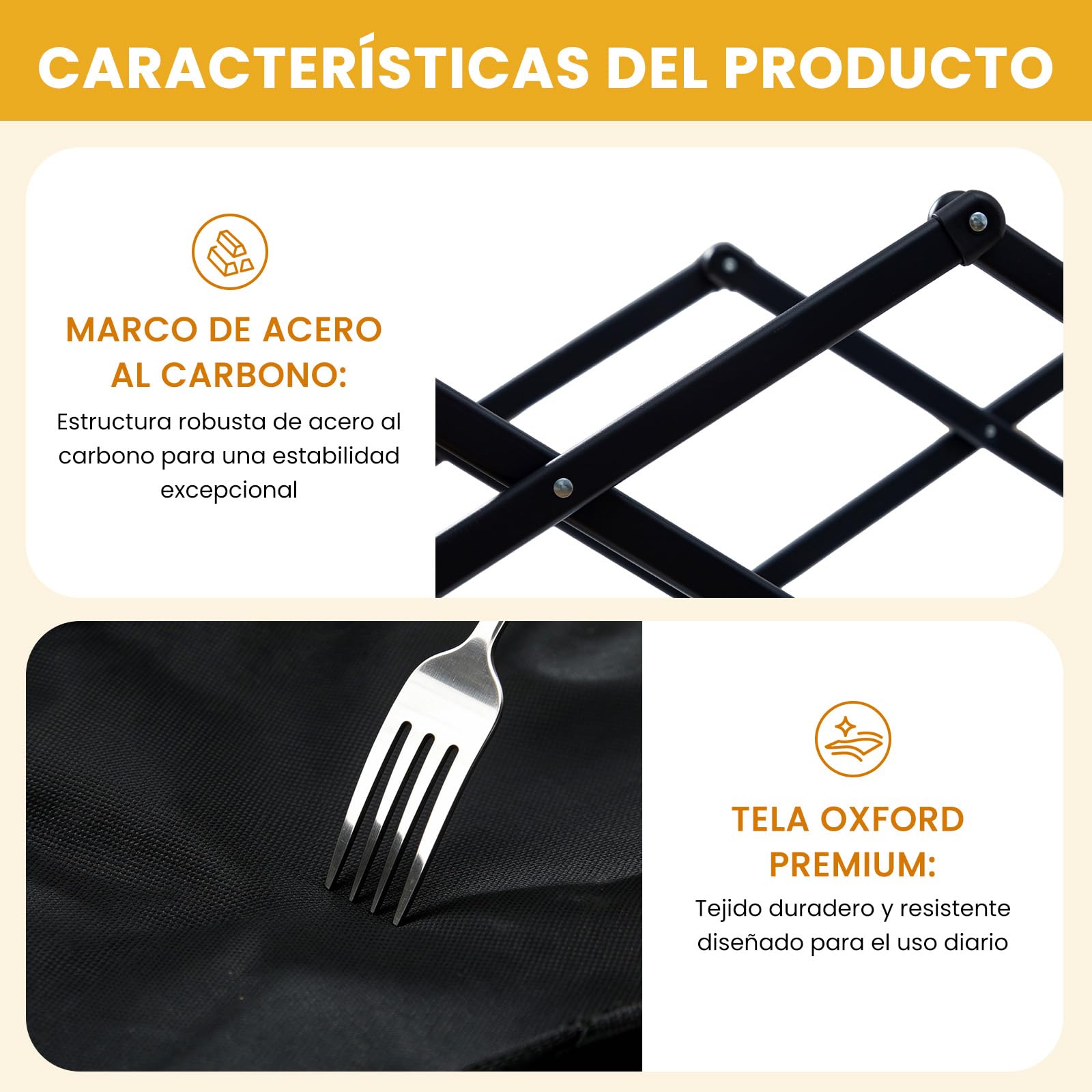 Palawano Carro Plegable de Transporte 150L con Ruedas Todo Terreno, para Playa, Camping, Jardín y Compra, con Freno