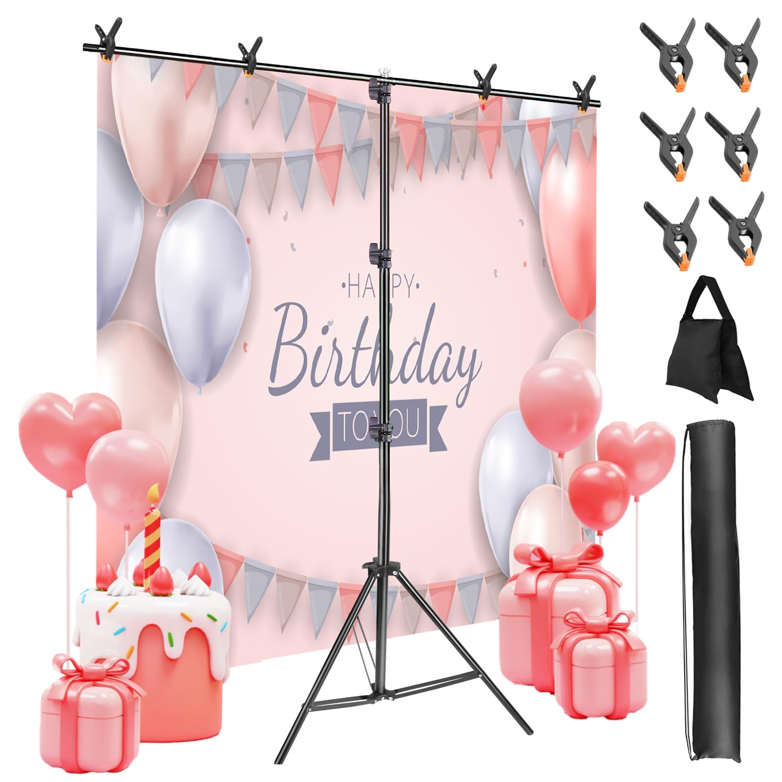 IMounTEK Hintergrundständer 1,5x1,8m - Verstellbar Produktbild-Vorschau 3