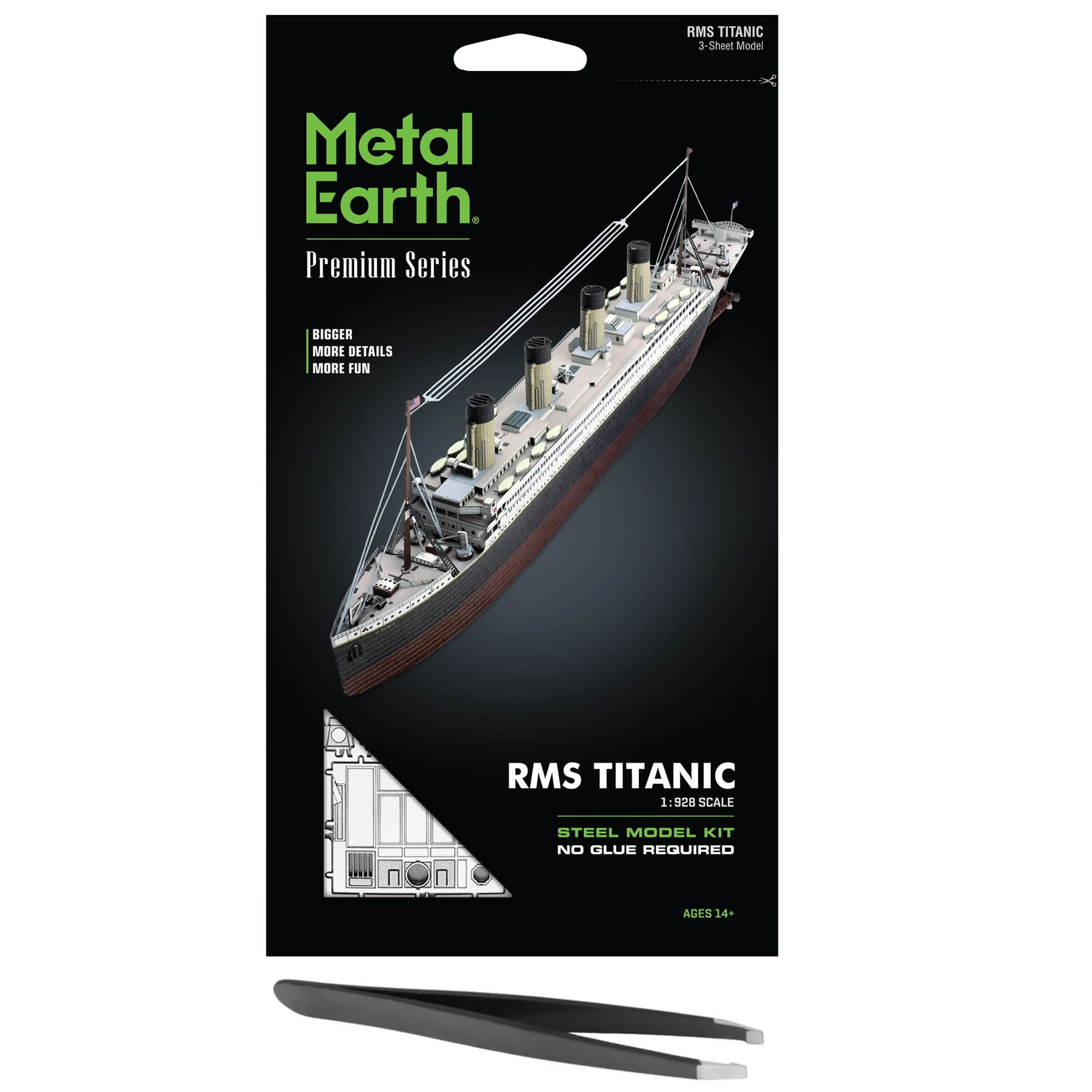 Metal Earth Fascinations – Modello 3D Marvel Helicarrier In Metallo, 158 Pezzi