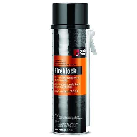 HandiFoam 12 oz Fireblock Straw Foam Sealant, P30033-12 cans