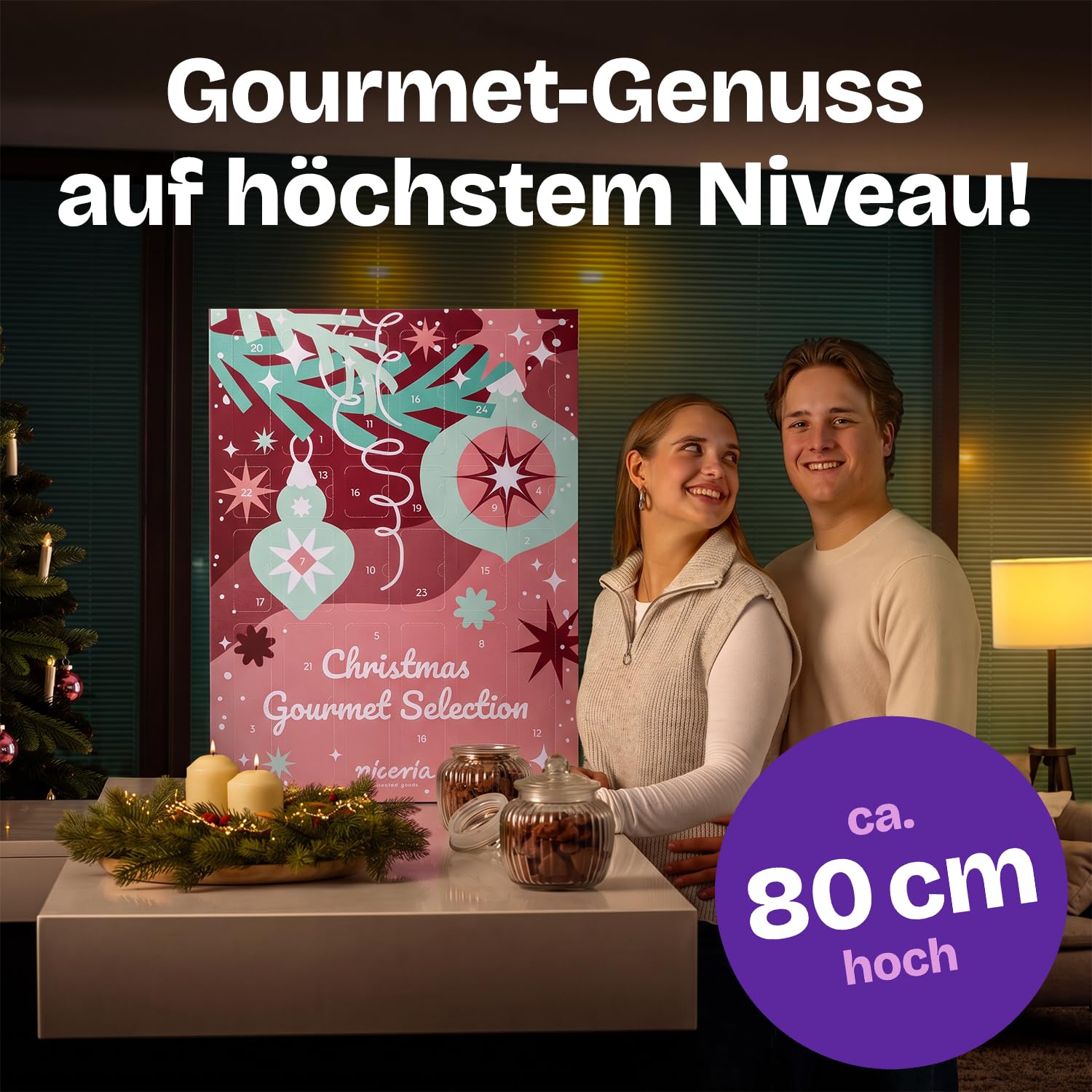 XXL Adventskalender "Gourmet" von niceria | 24 Marken-Überraschungen