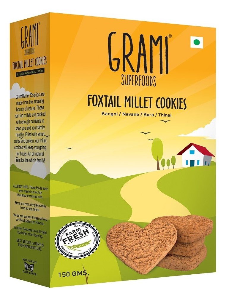 GRAMI SUPERFOODS FOXTAIL MILLET COOKIES (PACK of 3 ) 150G (B09CGGRZ54) Amazon Price History, Amazon Price Tracker
