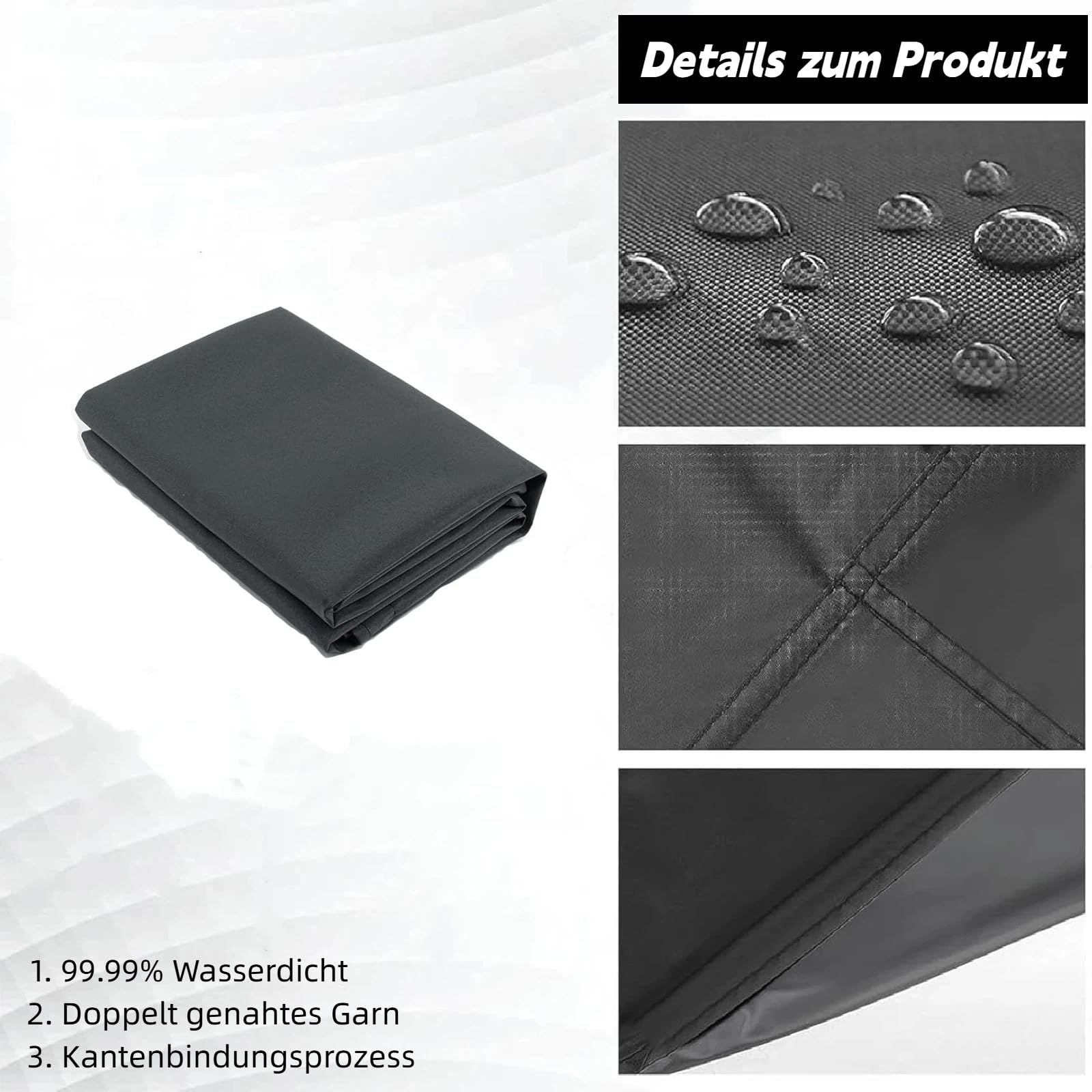 Balkon Sichtschutz Wetterfest 1x8m, Sonnenschutz & Windschutz Balkonsichtschutz Balkonverkleidung Balkonbespannung UV-Schutz mit Ösen Nylon Kabelbinder und Kordel für Balkongeländer