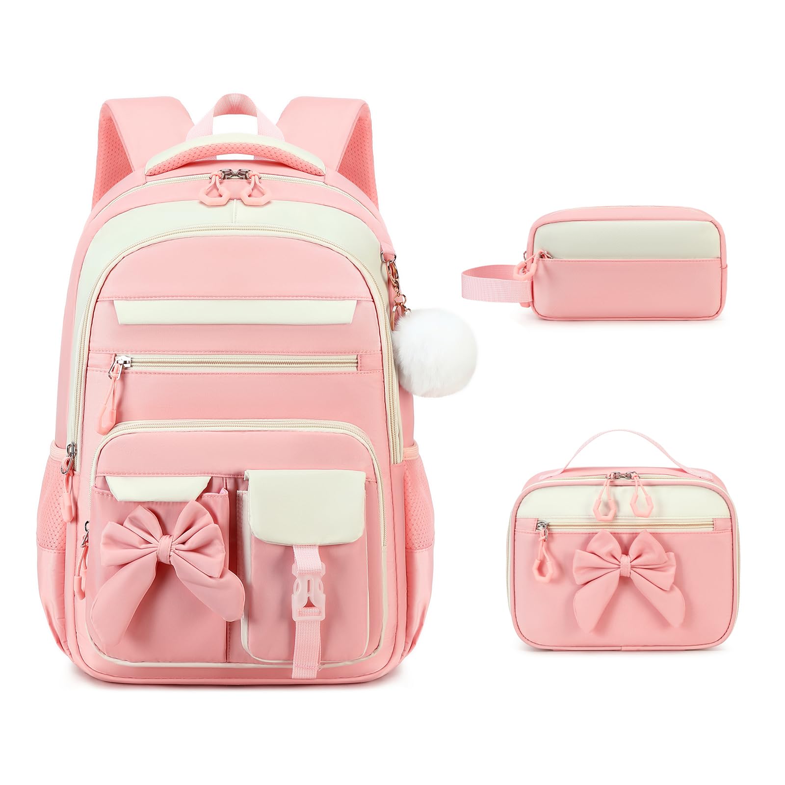 Photo 1 of Kids Backpack Set with Lunch Box & Pencil Case, Ages 5-12