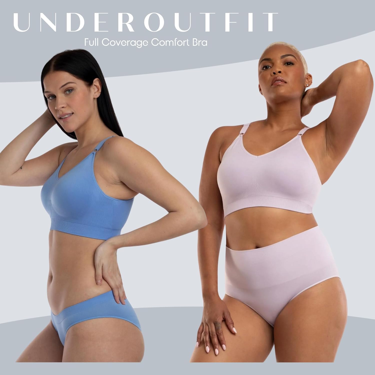 Underoutfit Full Coverage Bra - Wireless, Everyday Comfort Bra with Adjustable Straps - Image 5