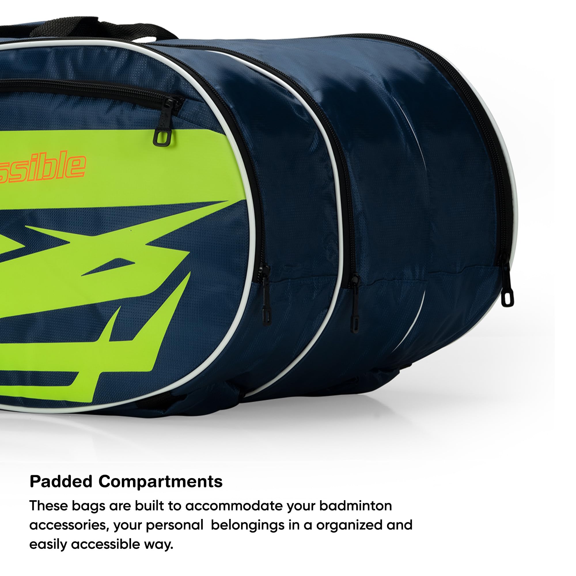 Li-Ning Blaze Triple Zipper Polyester Badminton Kit Bag (Red) 1