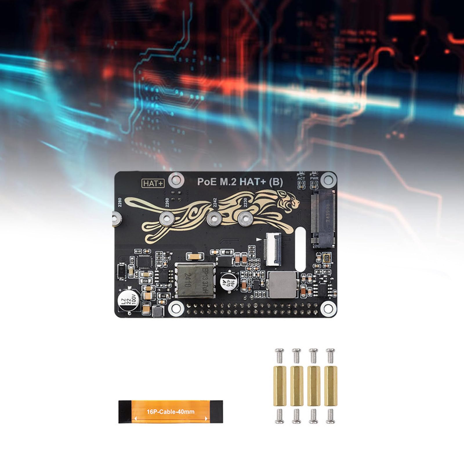 Adaptador PCIe Nvme admite alimentación NVMe a través de Ethernet Alimentación a través de Ethernet para Adaptador de Disco sólido 2230/2242 / 2260/2280