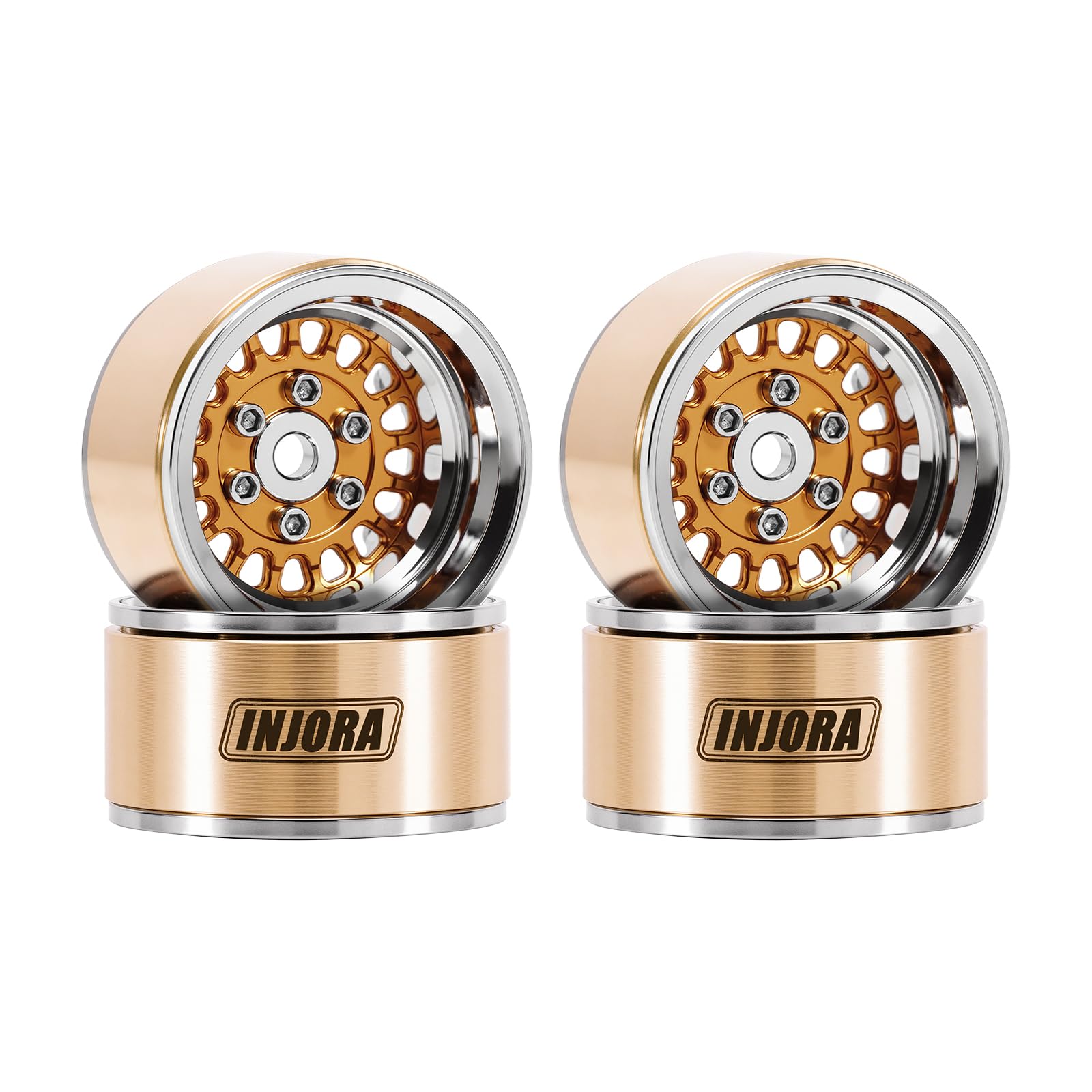 INJORA 1.0" ModuWheel -4.4mm Offset Wheels for 1/18 1/24 RC Crawlers