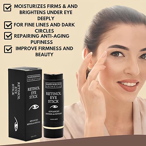 Miniatura 5 de SLT - Lápiz de ojos con retinol, crema iluminadora para ojos + péptidos, cuidado de la piel para líneas finas, arrugas, ojeras e hinchazón, gel