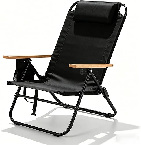 Packable beach chair for public beach days