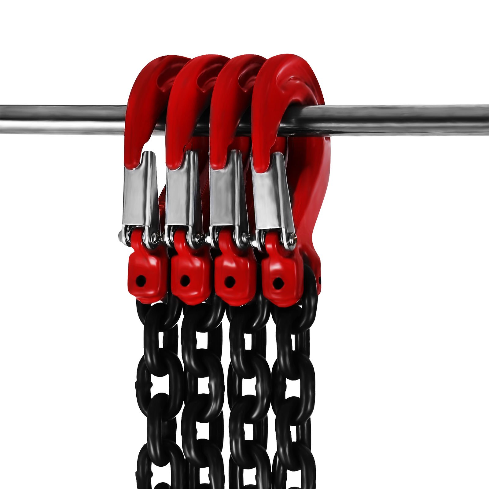 4 Jambe Levage Chaîne avec Crochet Chaîne pour Palan Lifting Chain de Grande Capacité (1.5M)
