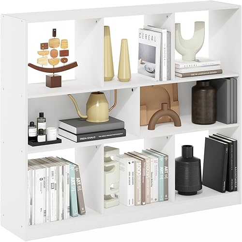 Miniatura 17 de Furinno Fulda Estantería de Libros, Estantería Estrecha de 2 Niveles, Librero con Estante de Almacenamiento de 6 Pulgadas de Ancho, 9.3 x 5.9 x 21.2