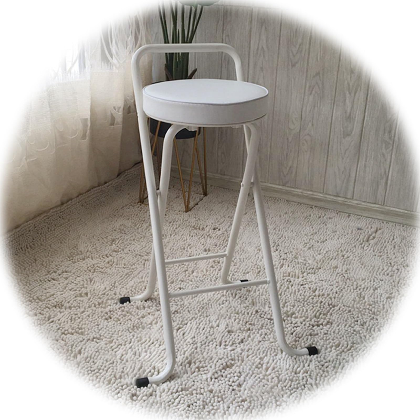 Amazon｜折りたたみ椅子 高 カウンターチェア 座面高さ65cm/75cm 軽量