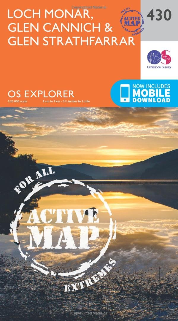 Loch Monar, Glen Cannich and Glen Strathfarrar by Ordnance Survey