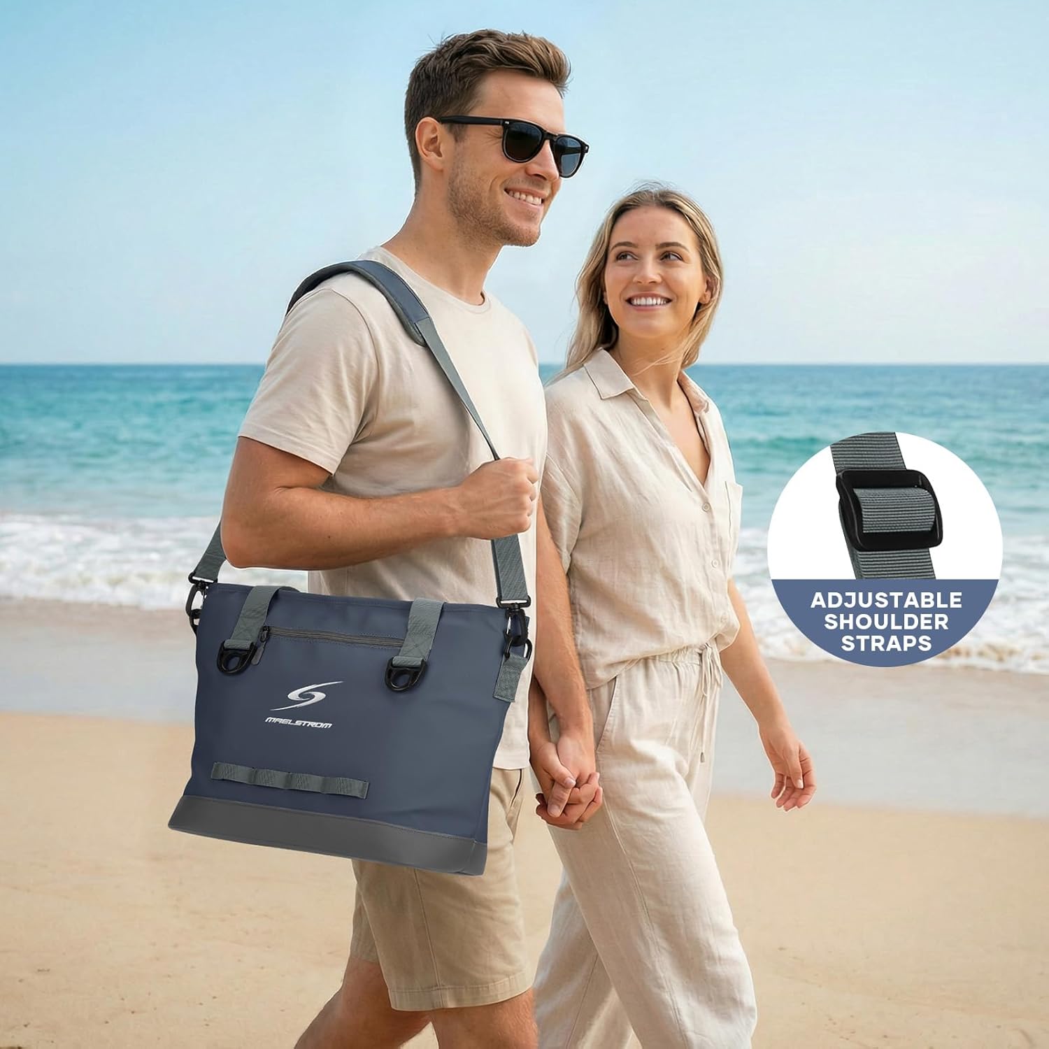 Maelstrom Insulated Cooler Bag,30 Can Collapsible Tote Coolers for Men and Women,Large Leakproof &Waterproof Soft Cooler Makes a Perfect Insulated Grocery,Travel,Beach or Picnic Bags