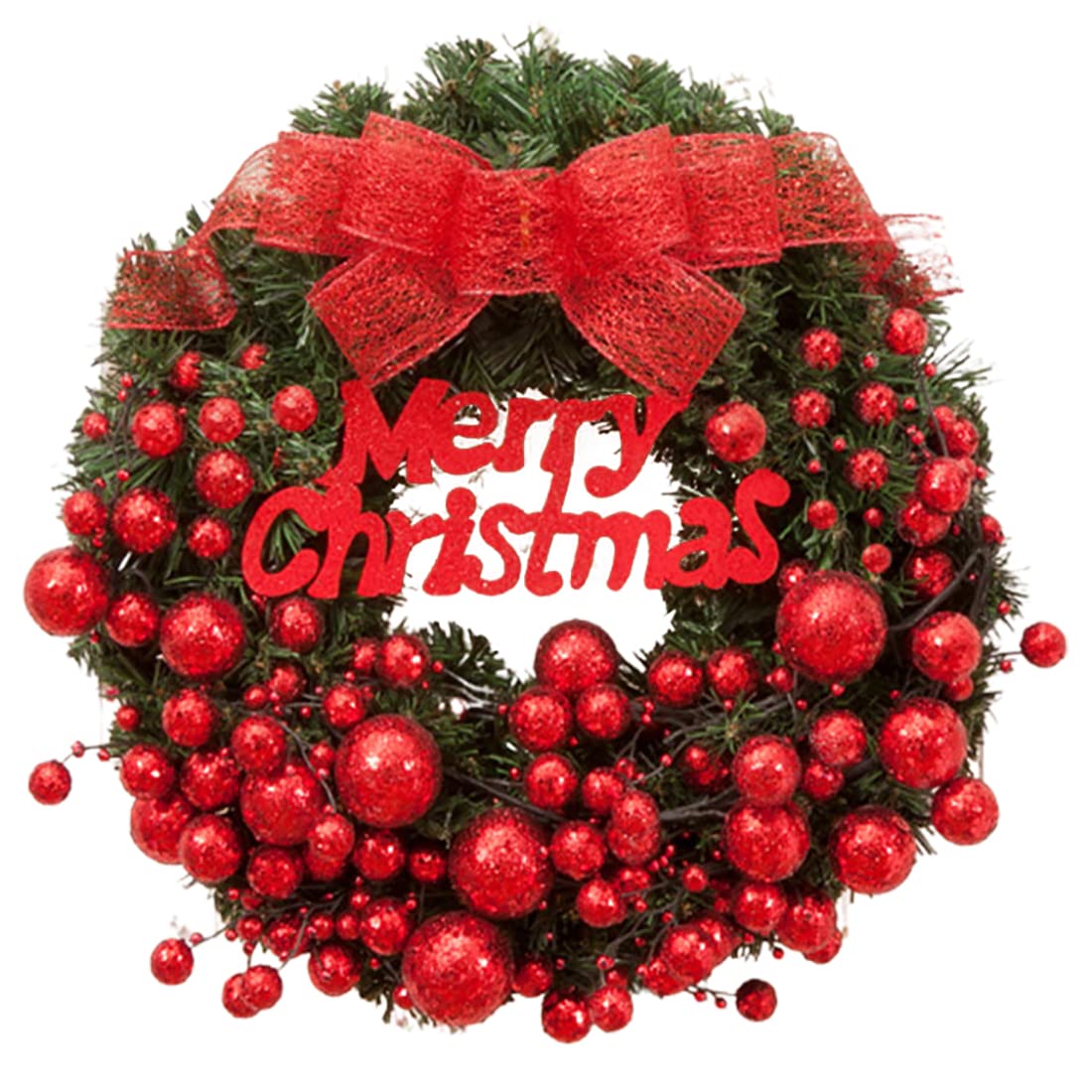 Amazon.co.jp: Christmas Wreath, Christmas Entrance Door Decoration