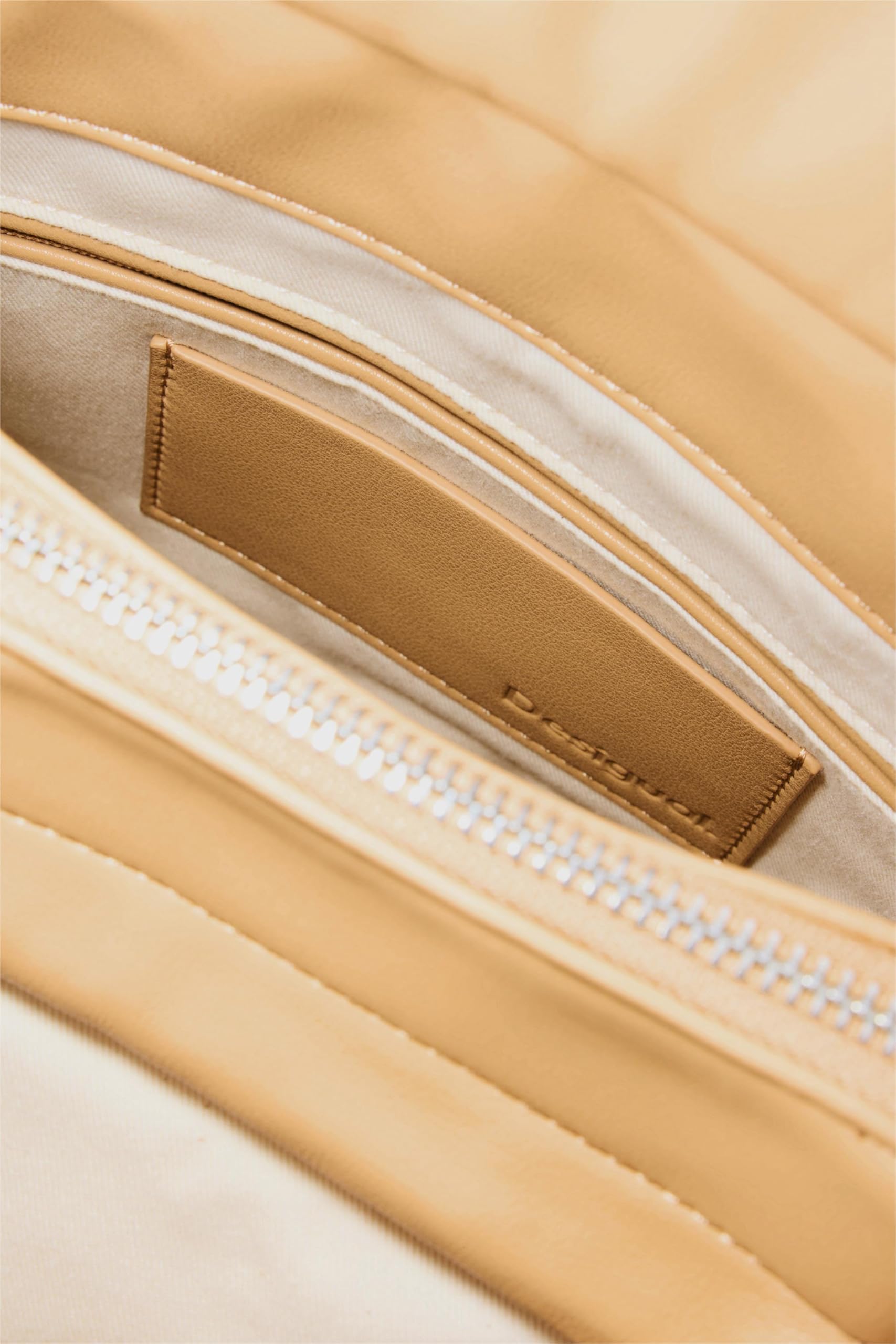 Desigual sac à dos de loisirs sac à main Half Logo Raffia Backpack Natural beige