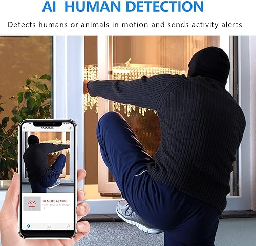 Miniatura 5 de Cámara de batería Wifi más pequeña, HD1080P Cámara inalámbrica Wifi para cámara de seguridad casera, cámaras portátiles Monitor de bebé con visión