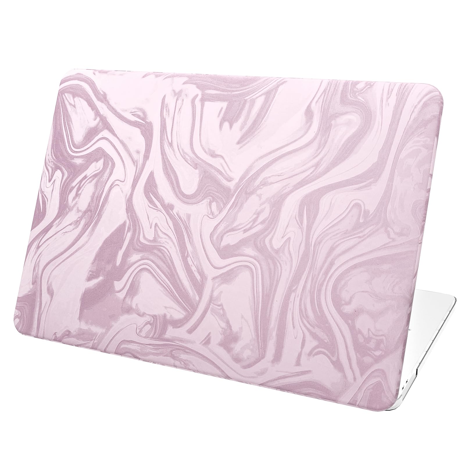 BaayCerrie Velvet Pink Ripple Design for MacBook Pro 13 inch Case A2338 A2289 A2251 A2159 A1989 A1708 A1706 (2024-2016)