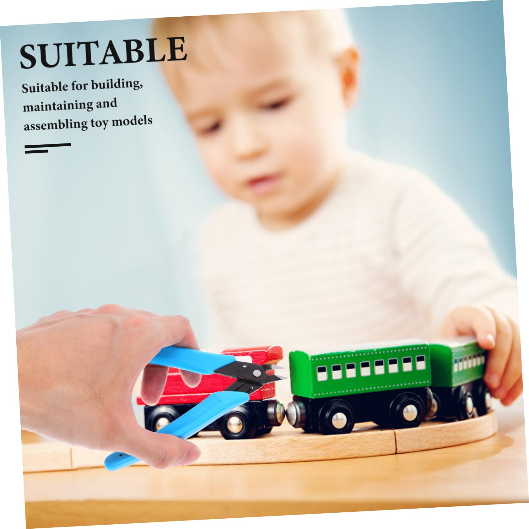 Kit di Attrezzi per Modellismo 10 Pezzi per Hobby e Professionisti | Aeromodelli e Toy Model, Portatile e Compatto, Ferro Plastica Gomma, Adatto a Montaggio e Manutenzione