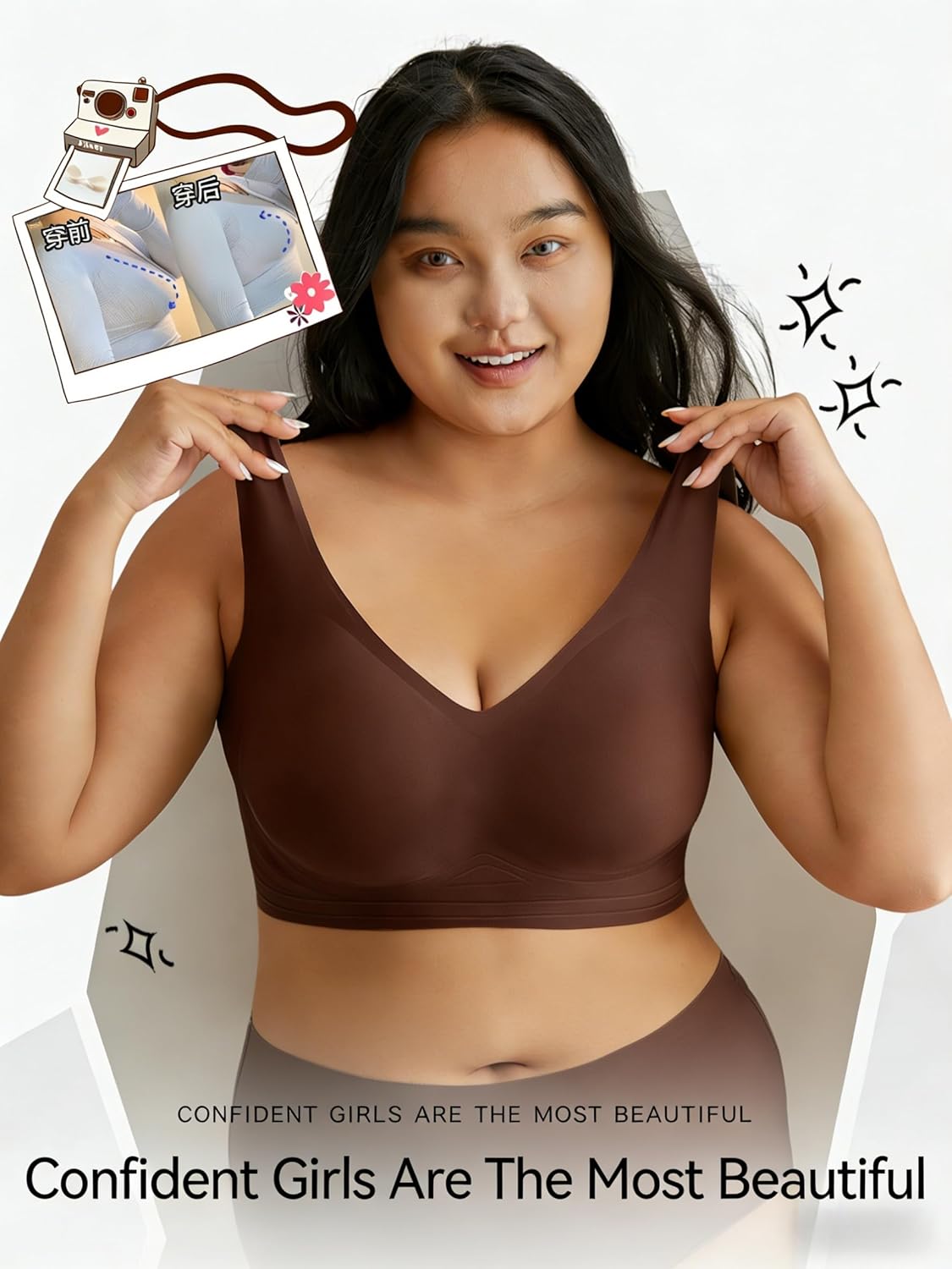 Womens Seamless Jelly Bras No Underwire Comfort Push up Bras Buttery Soft Wireless Bralette Full Coverage Sports Bra