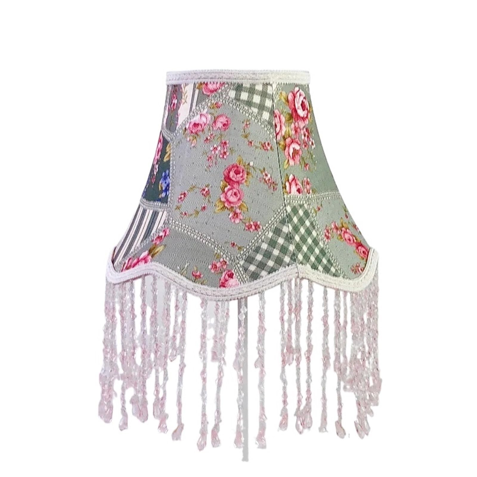 Fabric Lampshade with Fringe Tassel Flower Tassel Lampshade Creative Bedside Lampcovers for Table Lamp Lighting Accessories(Color-09)