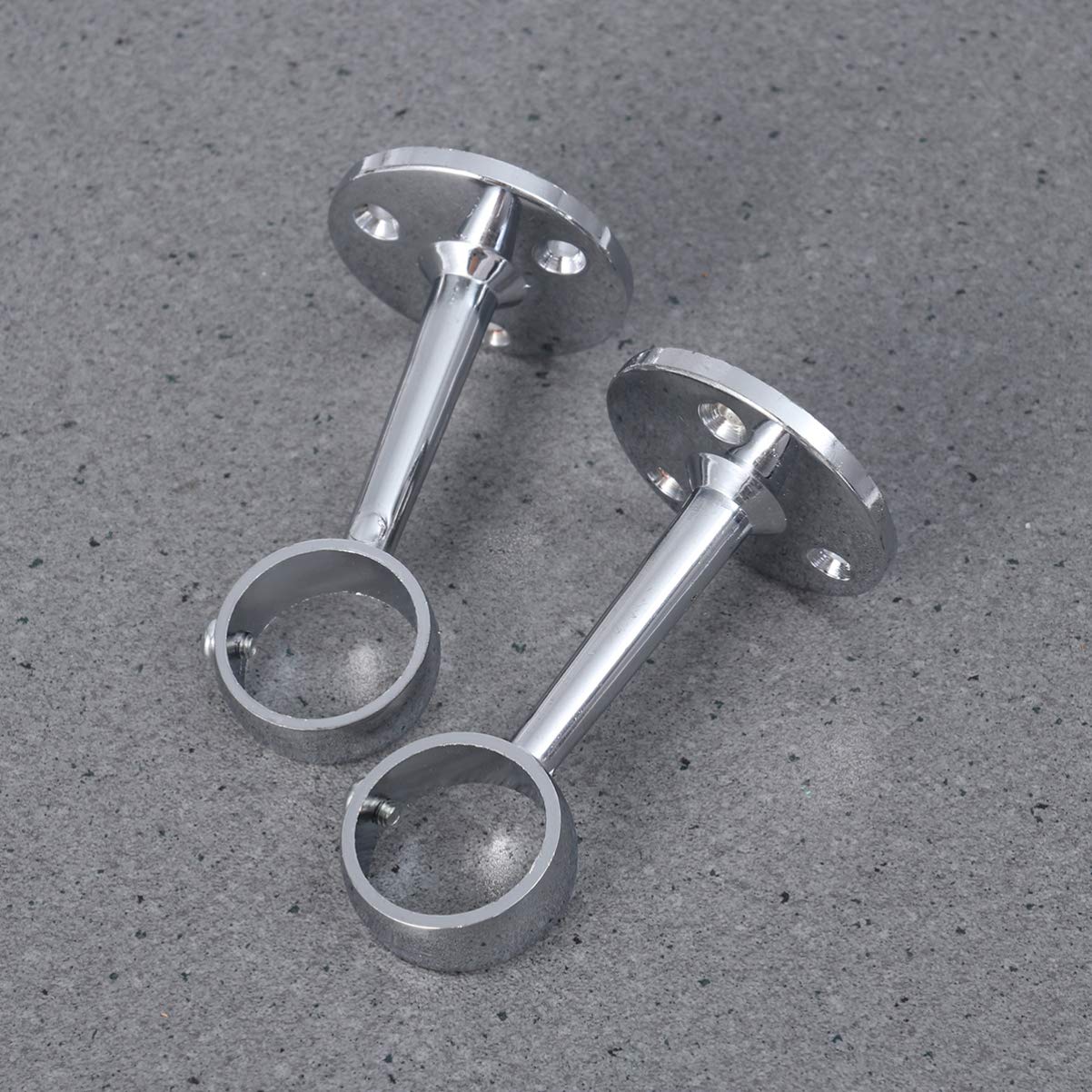 TOPBATHY 6pezzi Supporto Per Bastoni Appendere Supporto Per Asta Armadio Resistente Per Tende e Abbigliamento Installazione Facile Bagno Camera e Cucina