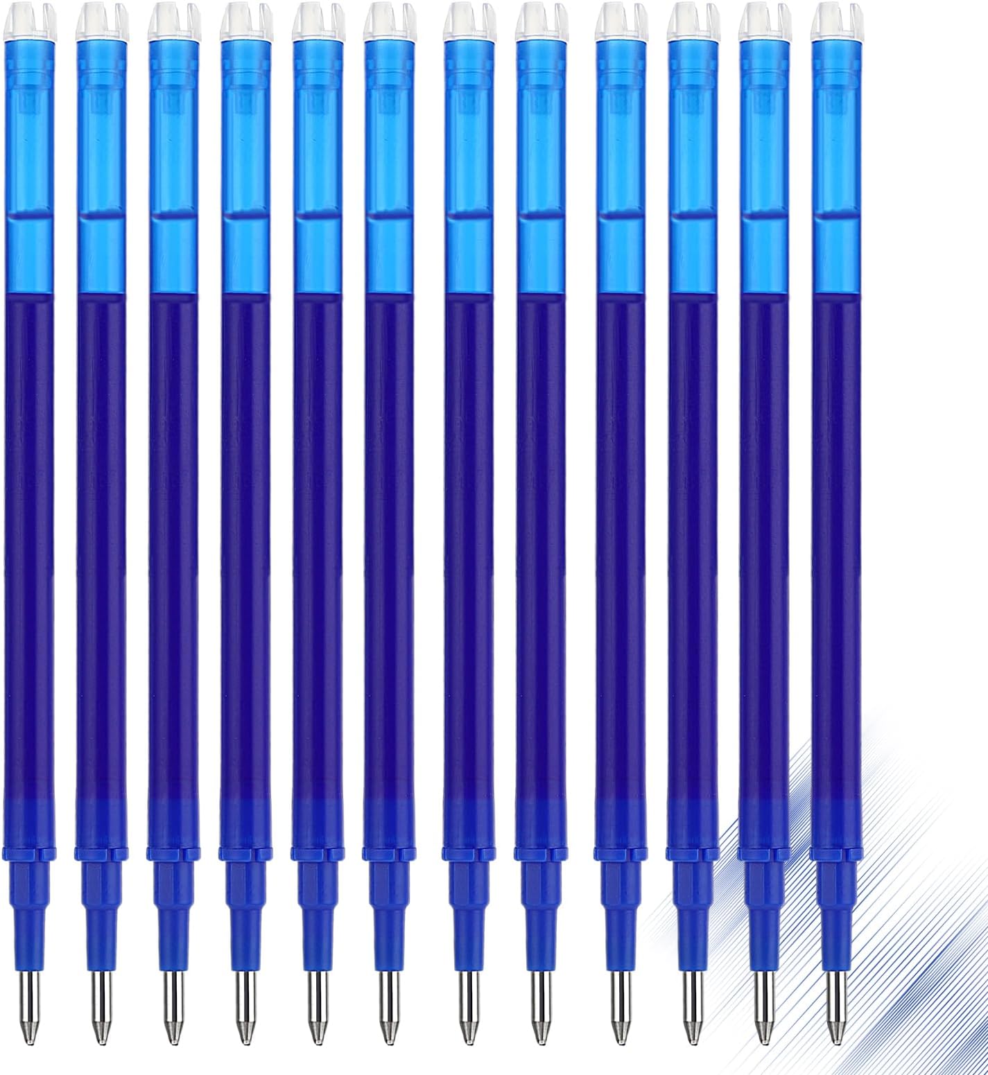 Molain 12pcs Erasable Replacement Refills, Upgraded 0.7 mm