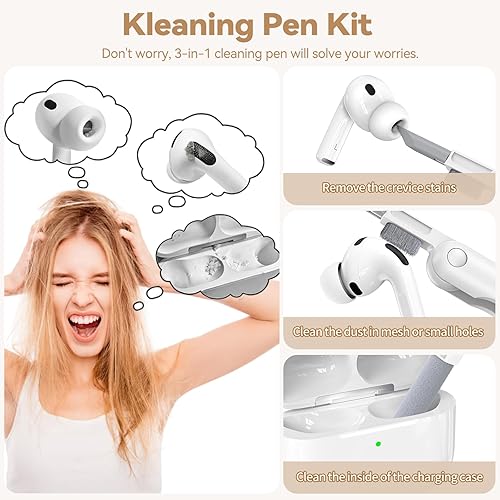 Miniatura 8 de Funda para Airpods Pro 3 2025, bonita y divertida funda de TPU suave con purpurina compatible con Airpods Pro de 3ª generación con llavero de perlas