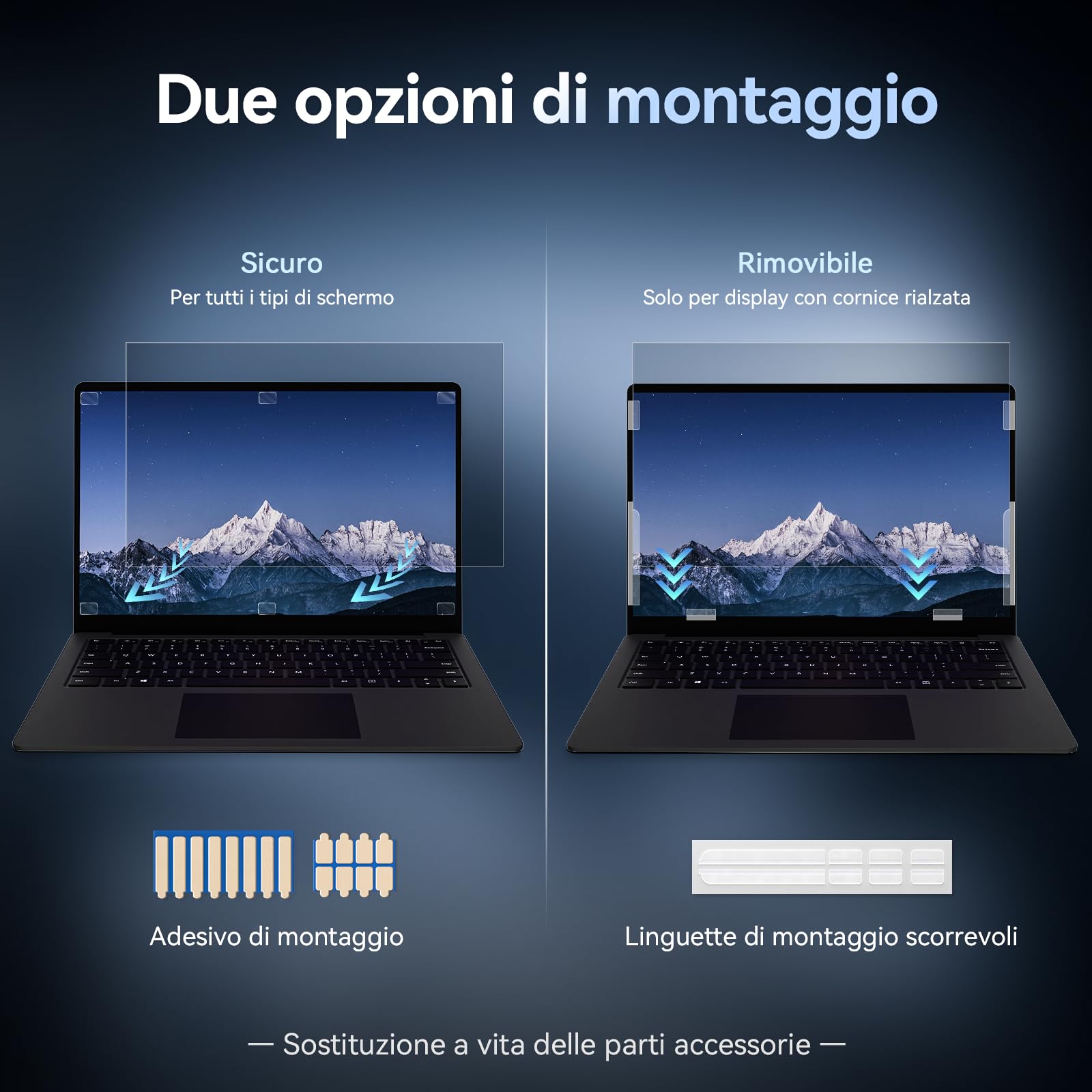 Laptop Filtro Privacy Schermo 15.6 Pollici 16:9, Pellicola Privacy Filter Compatibile con HP/dell/Acer/Lenovo/Thinkpad/Samsung/ASUS/Sony, Rimovibile Pellicola de Protezione