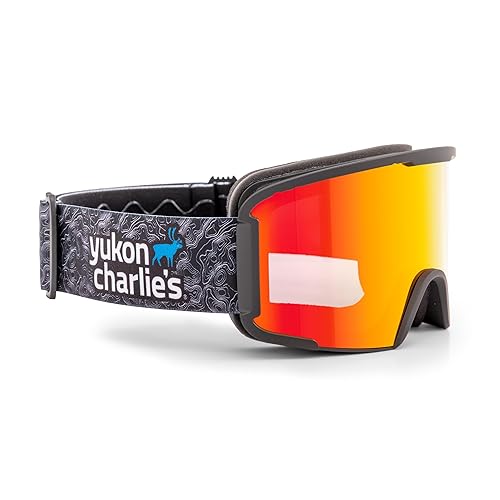 Yukon Charlie’s Adult Snow Goggles - Cylindrical Lens Ski Goggles