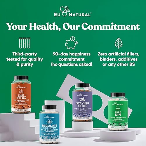 Miniatura 8 de Suplemento DIM puro de 200 mg – fatiga energética y alivio del estrés, equilibrio de estrógenos, menopausia y sofocos, apoyo hormonal para mujeres –