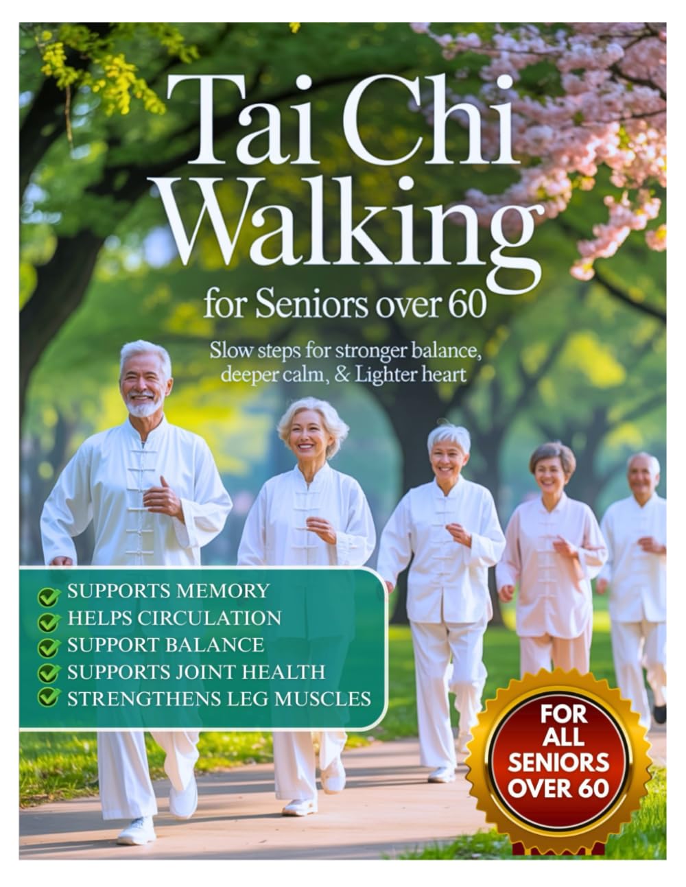 Tai Chi Walking For Seniors Over 60: Slow Steps for Stronger Balance, Deeper Calm, & Lighter Heart