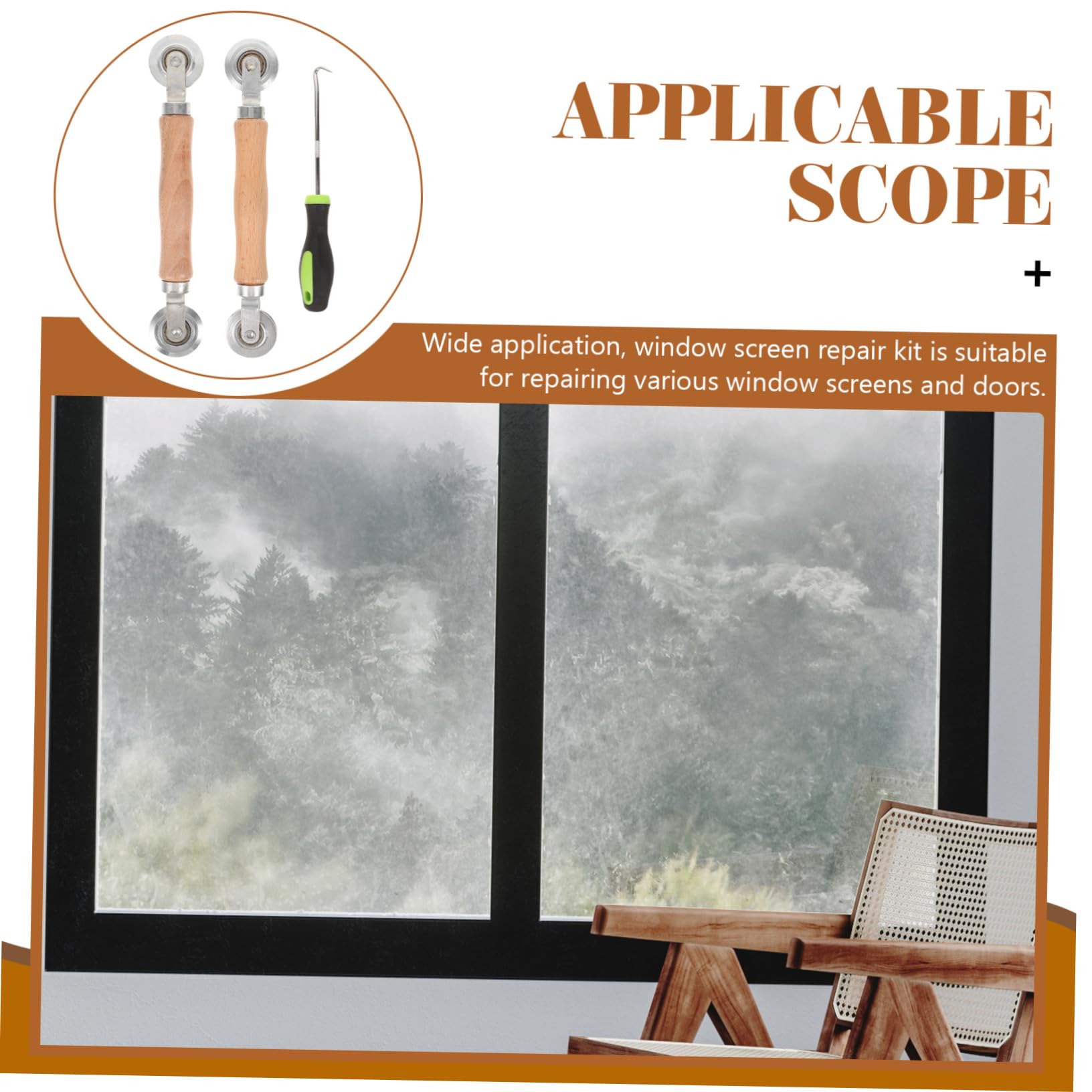 5 Sätze Reparaturwerkzeuge Für Bildschirm Bausatz Fenster Hilfe Rollen Fix Netz Bildschirm-reparatur-spline Werkzeug Für Fliegengittertüren Bildschirm-spline-tool Holz 3 Stück * 5