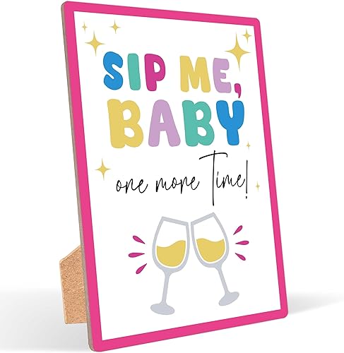 Letrero de mesa de bebidas de fiesta de los años 90, letreros de bar para decoraciones de los años 90 para fiesta o despedida de soltera de los años