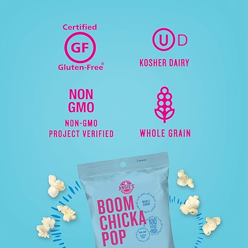 Vista 14 de Angie's BOOMCHICKAPOP Palomitas de maíz con mezcla de caramelo y cheddar, 6 onzas
