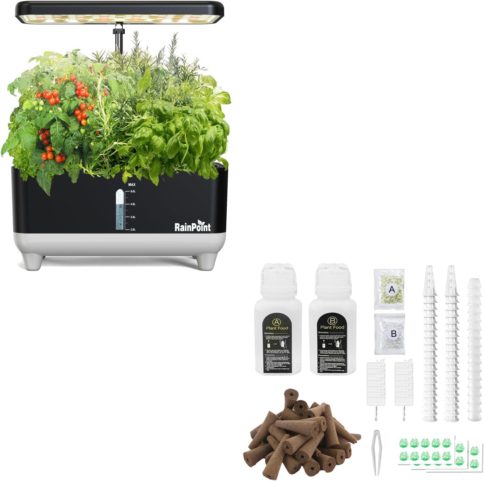 RAINPOINTHydroponics Growing System and Seed Pods Kit