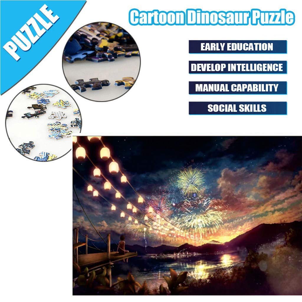 Yu2d Puzzles for Adults 1000 Piece Large Puzzle Fun Fact Decoration Learning Education Birthday Gift Jigsaw Puzzle