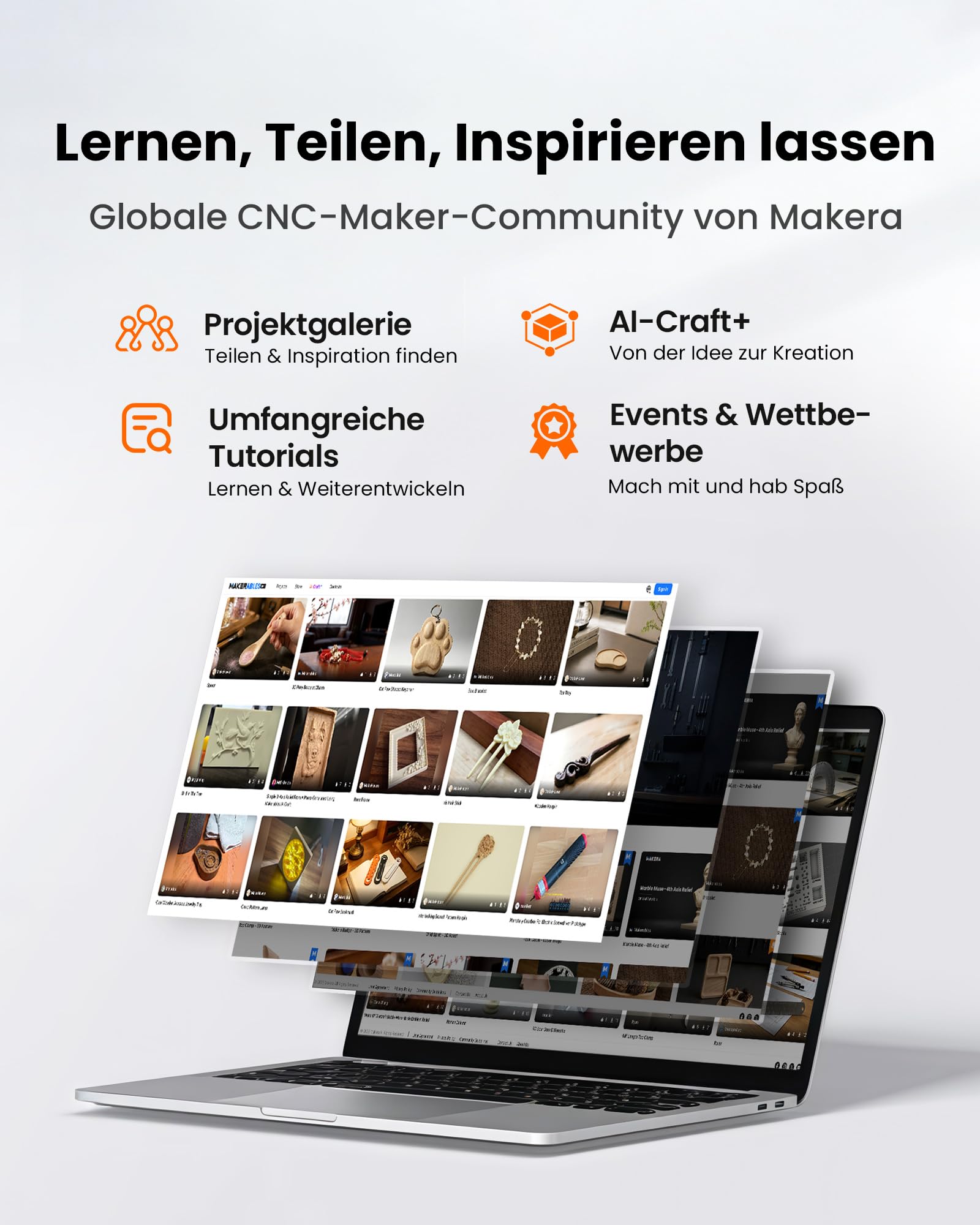 MAKERA CNC-Fräsmaschine, Carvera Air Präzisions-Mini-CNC-Fräse für Aluminium, Holz, PCB & Kunststoff, Schnellwechsel-System, Automatische Nivellierung&Probing, Smartes Prototyping für Werkstatt & Lab