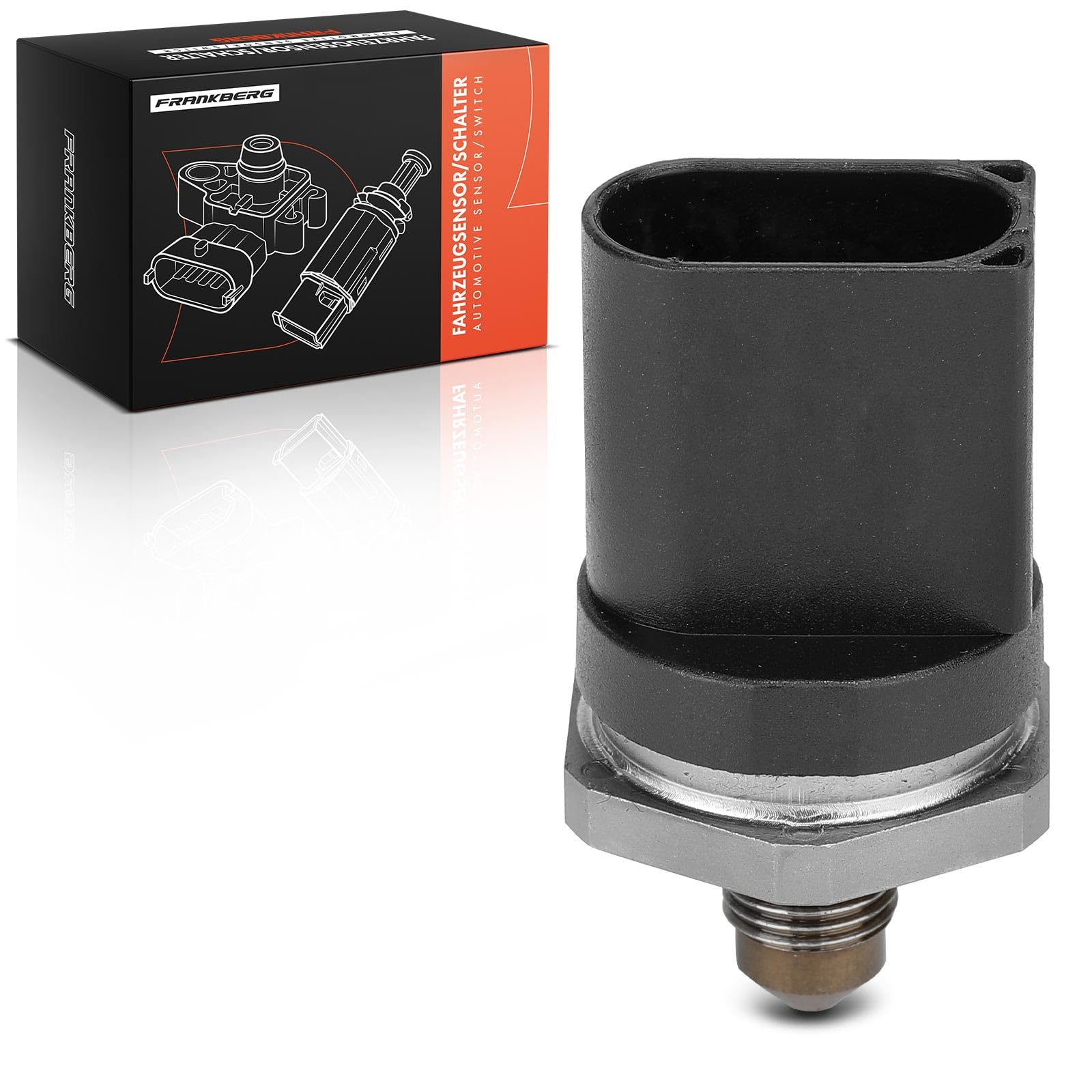 Frankberg Capteur de pression de carburant, capteur de pression à 3 | broches 06J906051C; Compatible avec: Golf IV Variant 1J5, Altea XL 5P5 5P8, A8 4E2 4E8, T.o.u.r.a.n 1T1 1T2, CC 358