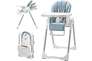 KüB 3-in-1 Convertible Baby & Toddler Siesta High Chair in Blue