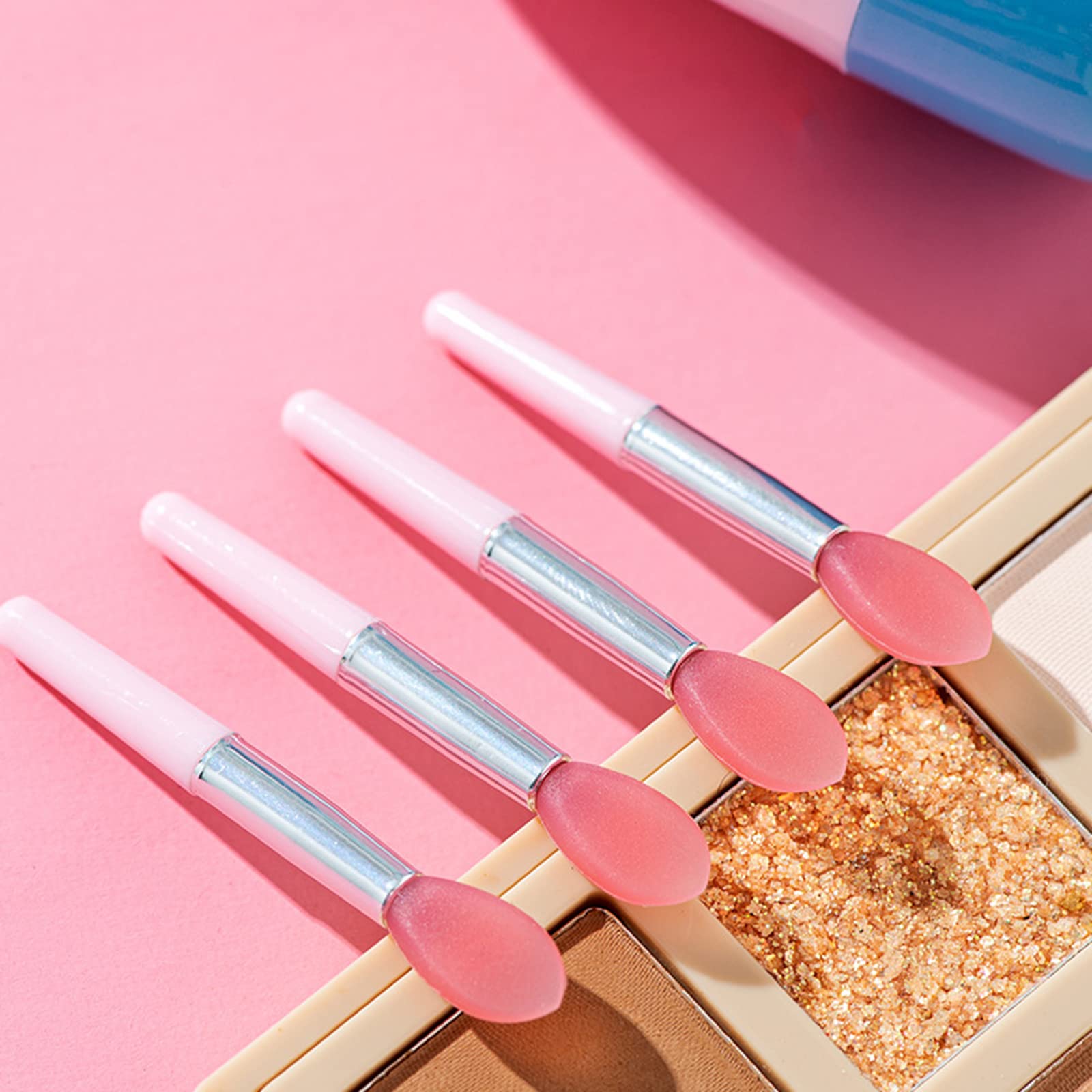 BEIDUOYANG 10pcs Silicone Lip Brush Set Lipstick Lip Gloss Applicator Brushes Lip Care Makeup Brushes For Women Girls Silicone Lip Brush, Pink