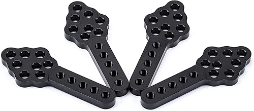 Miniatura 3 de CNC Metal RC Car Amortiguador Montaje Ajustar Altura Ángulo Soporte para Axial SCX10 90046 D90 D110 RC Crawler Car