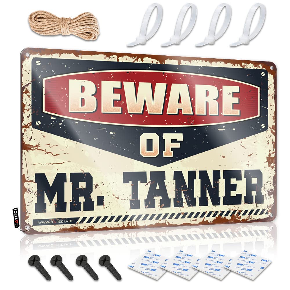 Plaques Framed Wall Decor | Beware Of Mr. Tanner Feminist For Texas Home(30X40CM)