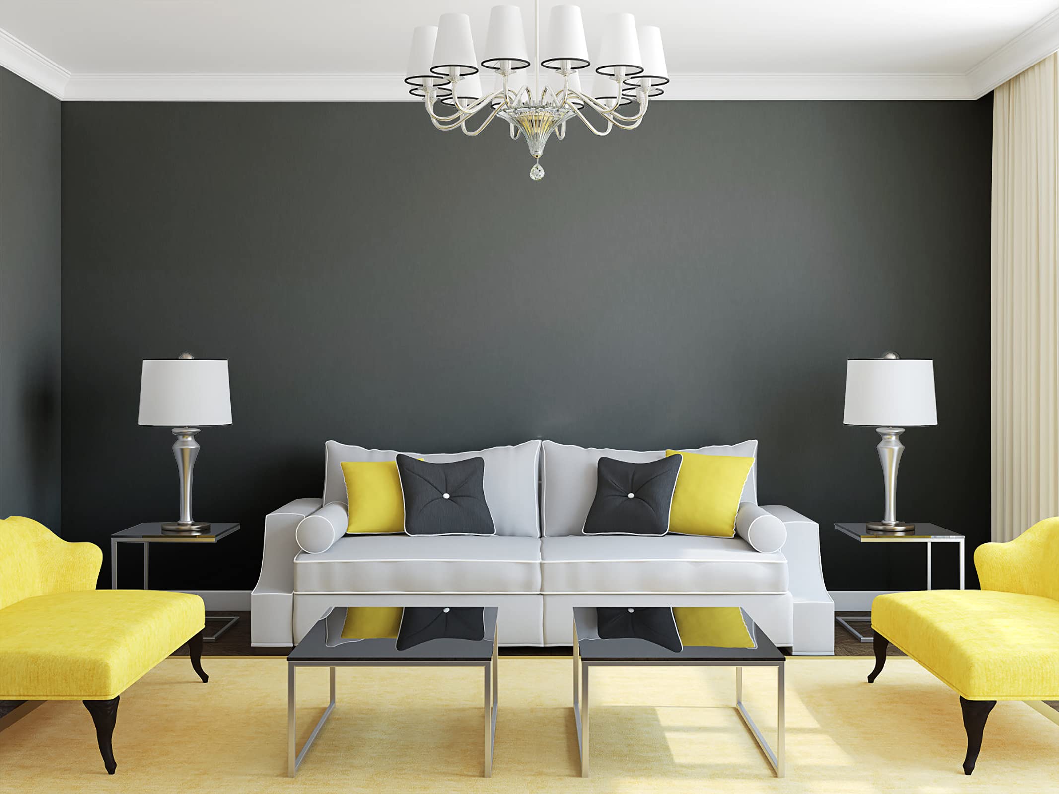 Timeet Pellicola adesiva per cucina grigio opaco, pellicola autoadesiva per mobili, grigio scuro, 60x1000cm, impermeabile, adesivo per mobili, pellicola autoadesiva in vinile per mobili, piano di
