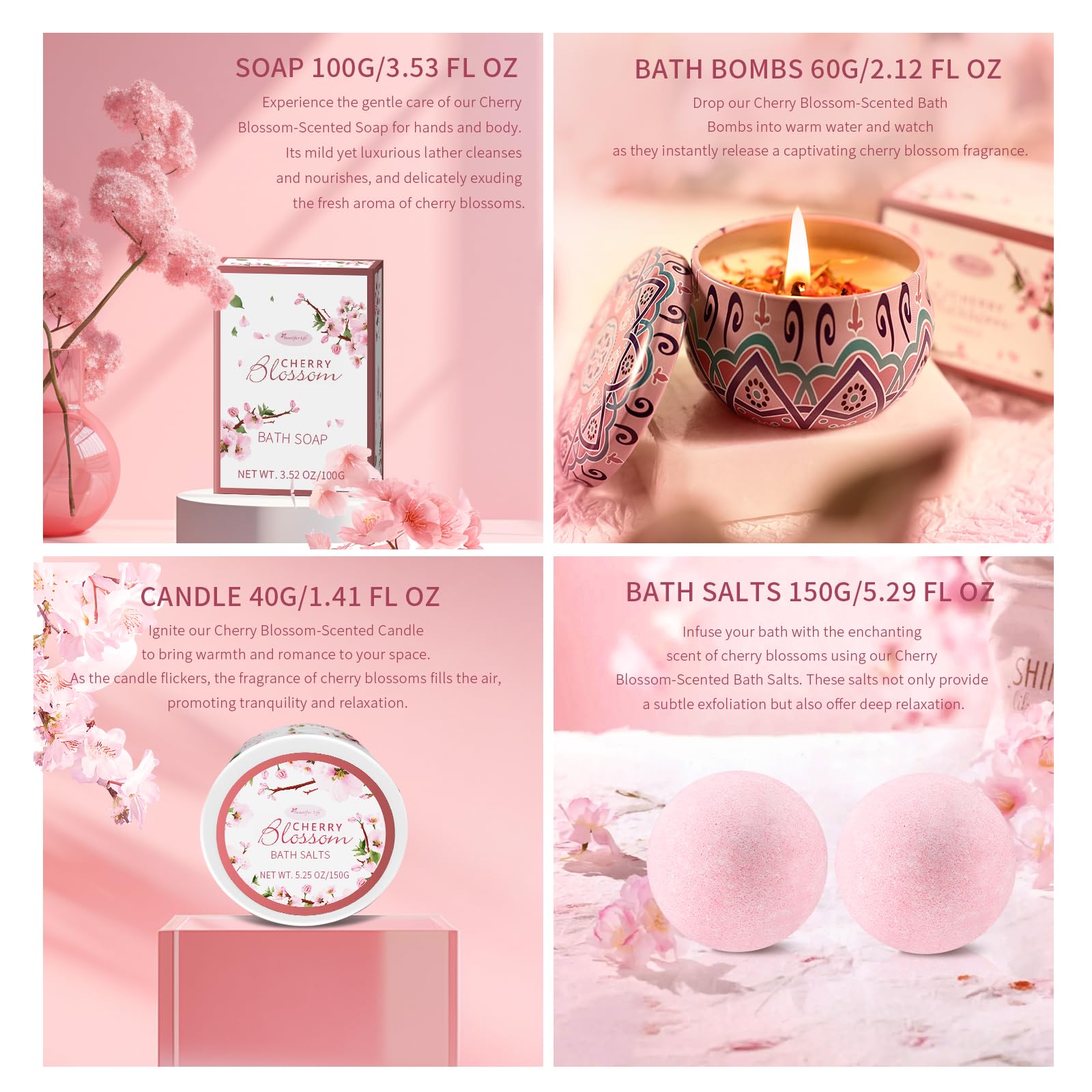 Amazon.com : Bath and Body Gift Set for Mom, Teens & Girls - 7PC