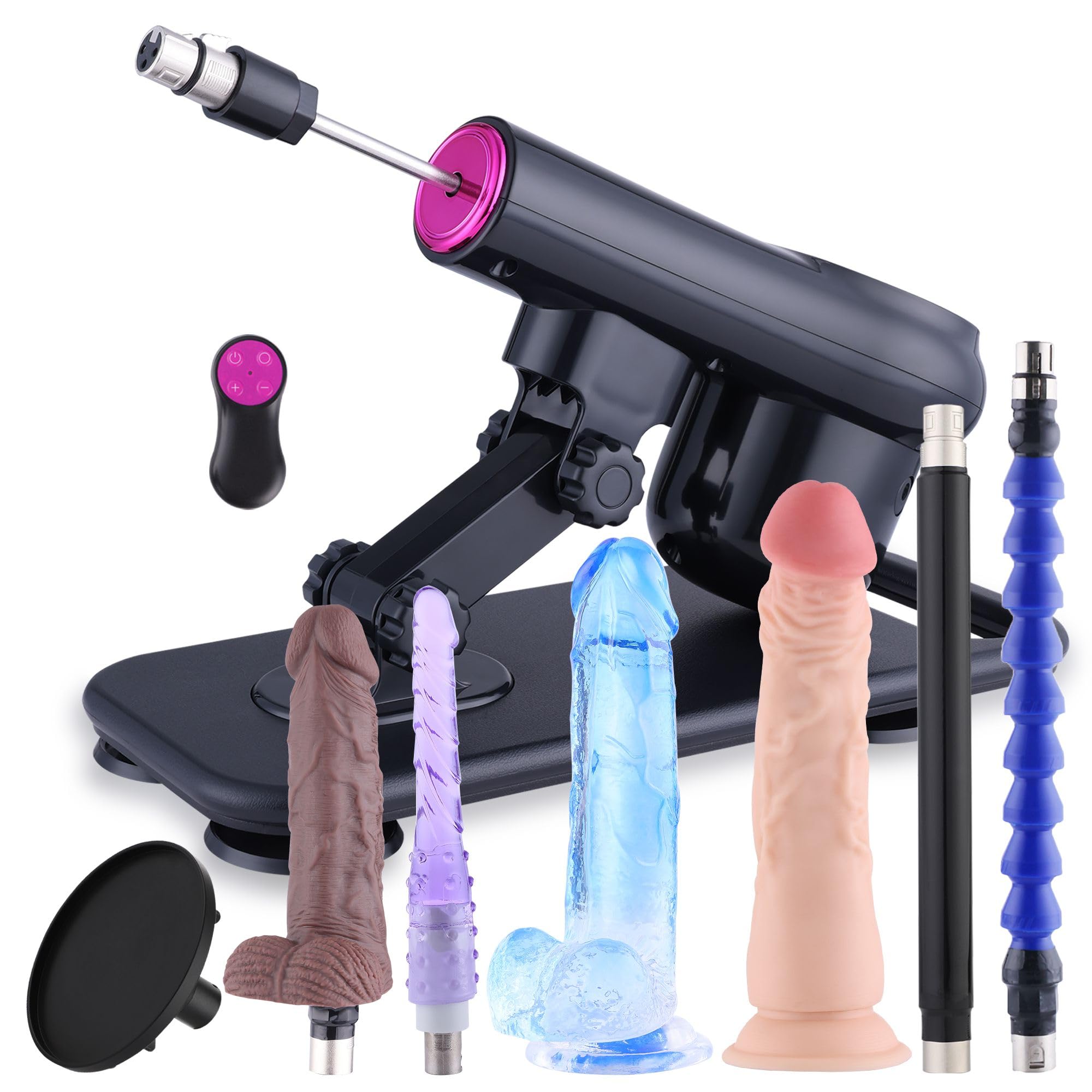 Fickmaschine Sexmaschine mit Fernbedienung mit Dildos für Frau Sexspielzeug | Sex Maschine für Erwachsene mit Aufsätzen Dildo Maschine für Männer Frauen Automatische Stoßmaschine mit Realistischem Dildo