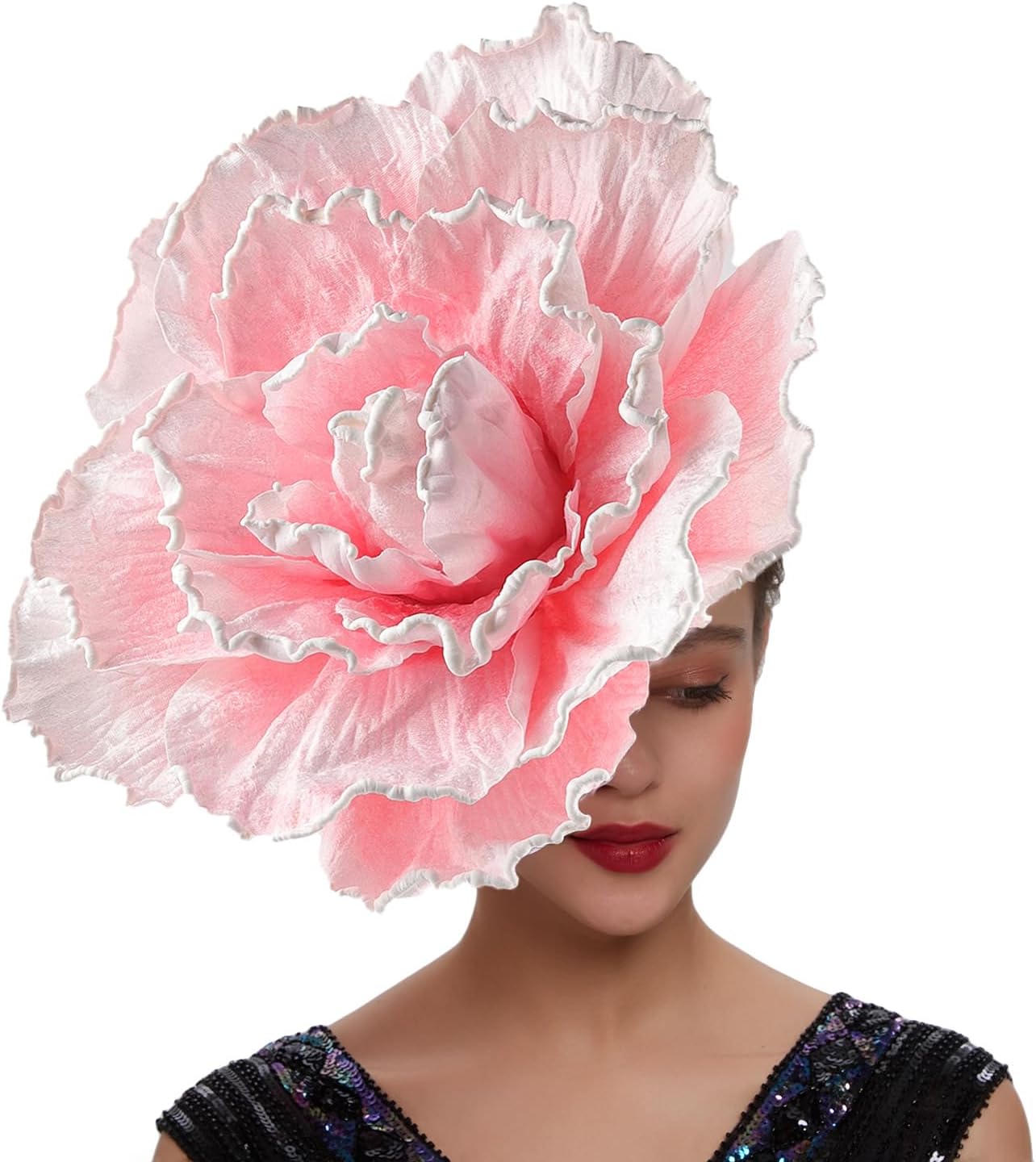 Spilla da sposa a forma di fiore con piume, cerchietto per capelli con piume, copricapo da sposa